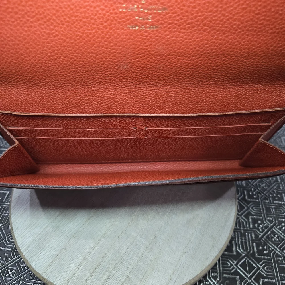 🐢 Louis Vuitton Portefeuille Curieuse Empreinte Red Wallet 2in1 Great Condition - Picture 8 of 15